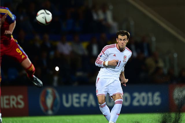 Gareth Bale scores a late winner for Wales from a free-kick on the controversial artificial surface in Andorra 
