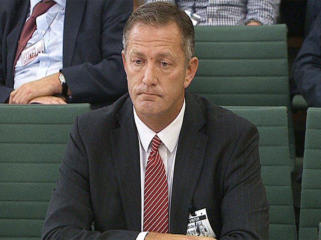 South Yorkshire Police and Crime Commissioner Shaun Wright appearing in front of the Home Affairs Select Committee on Tuesday