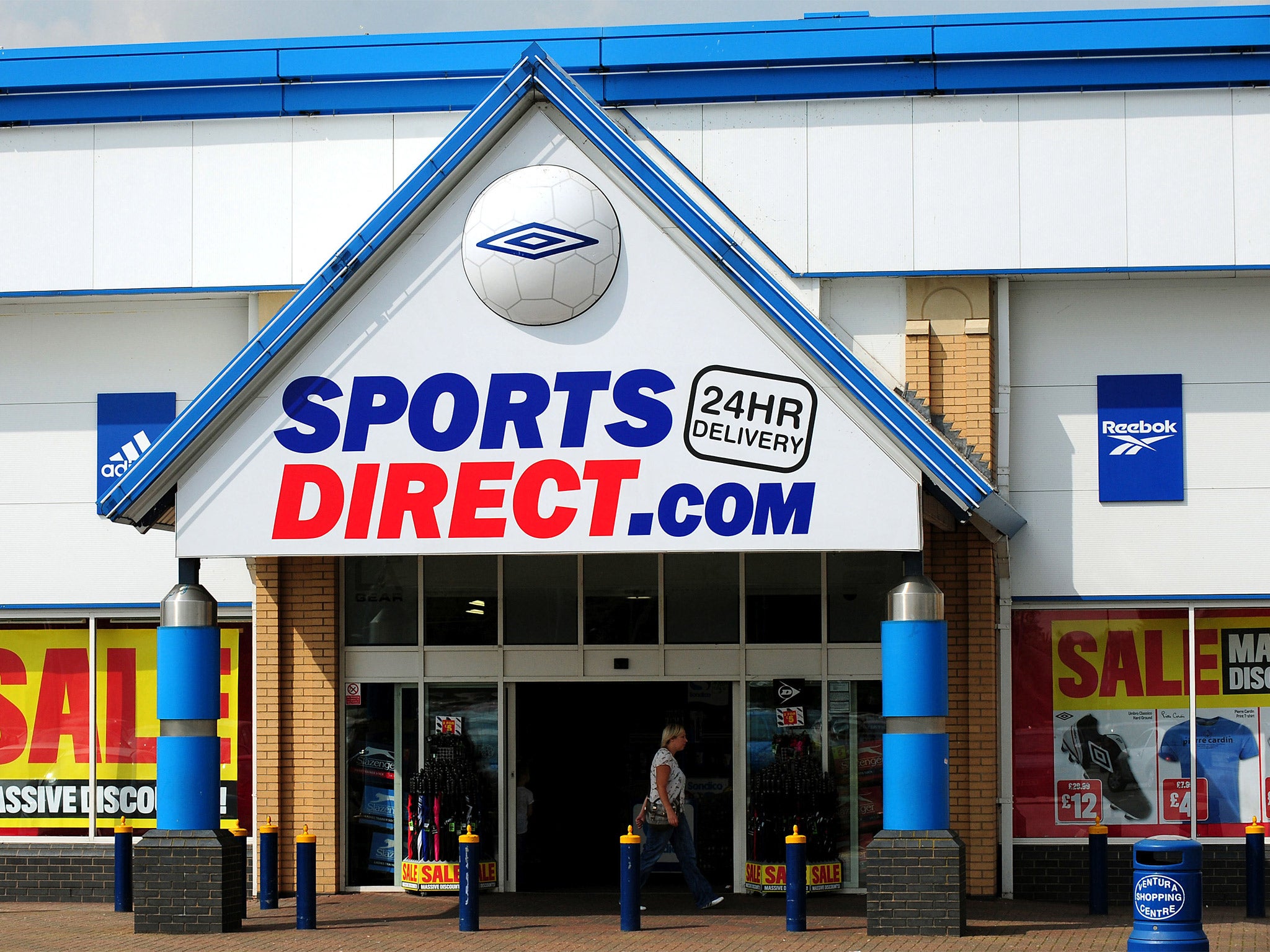 Sports Direct said the guard was employed through a security company and that he was fired shortly after the incident took place