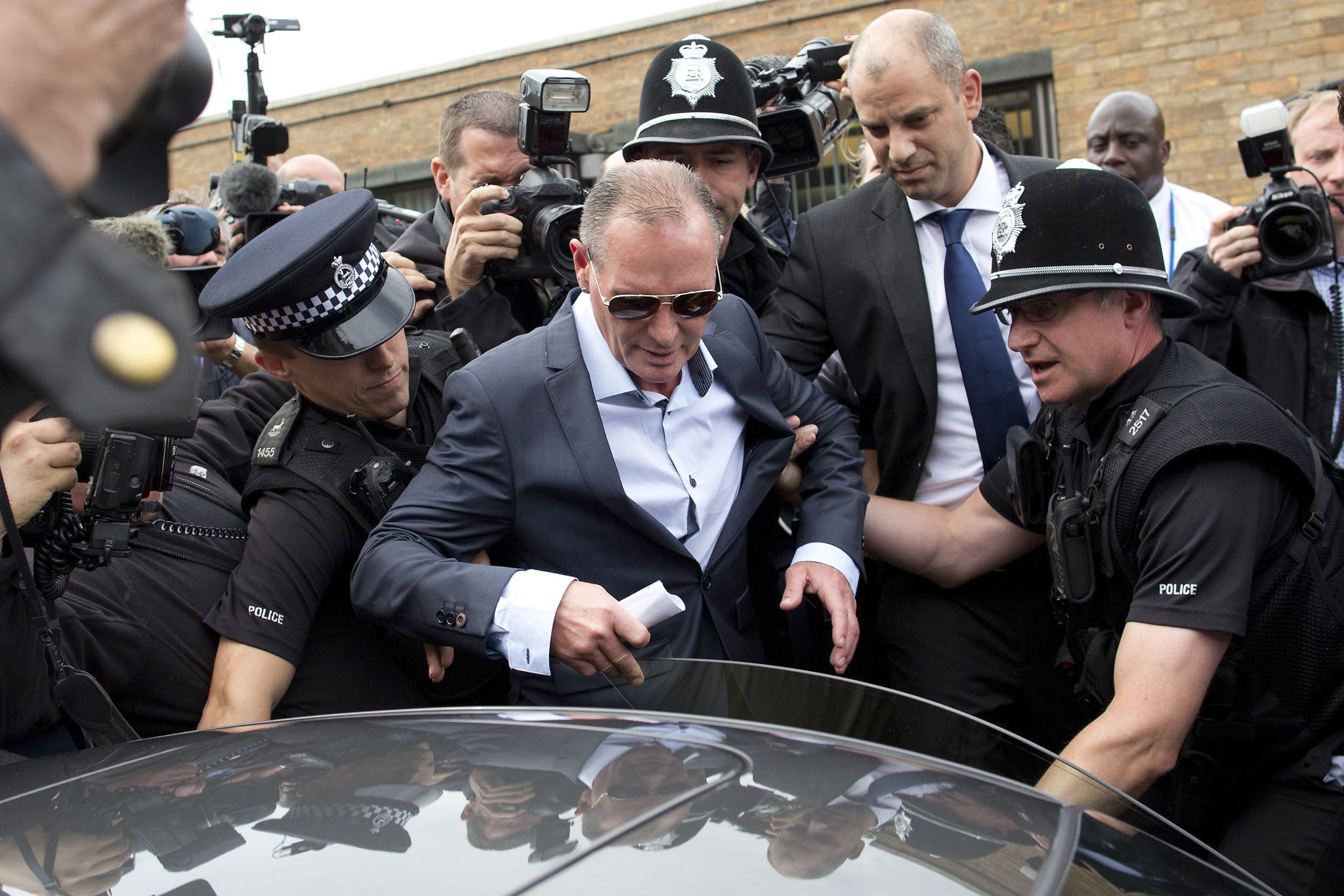 Former England footballer Paul Gascoigne, 47, was arrested at his penthouse home in Sandbanks, Dorset, on 10 September