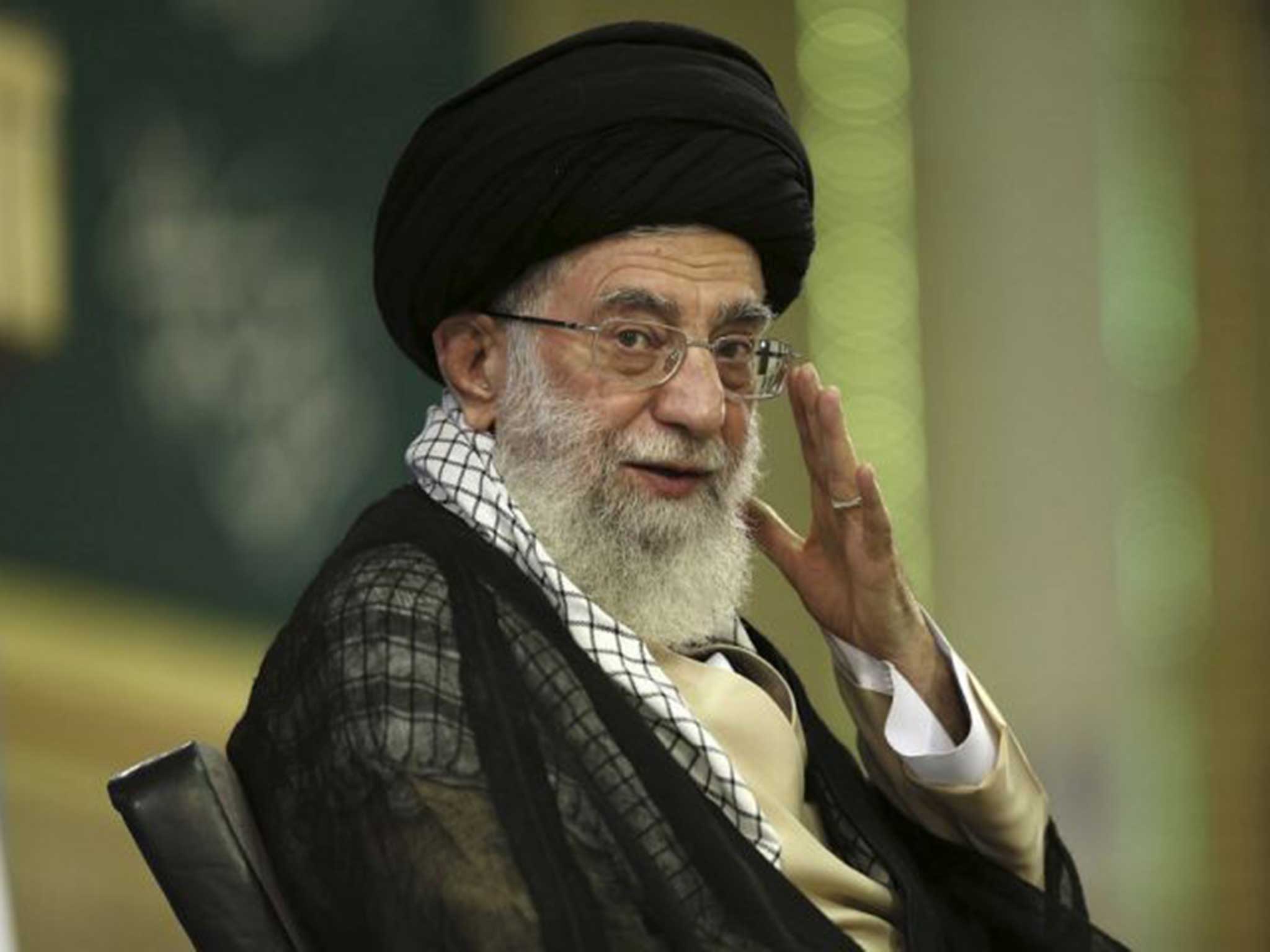 Supreme Leader Ayatollah Ali Khamenei during a meeting in Tehran earlier this month