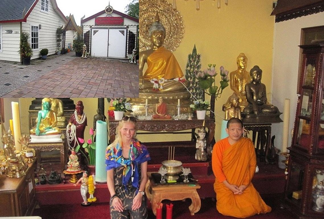 This Buddhist temple was in fact in Amsterdam (Picture: Zilla van den Born)