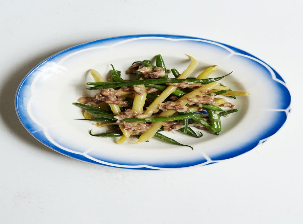 Simple and tasty: Green bean and anchovy salad