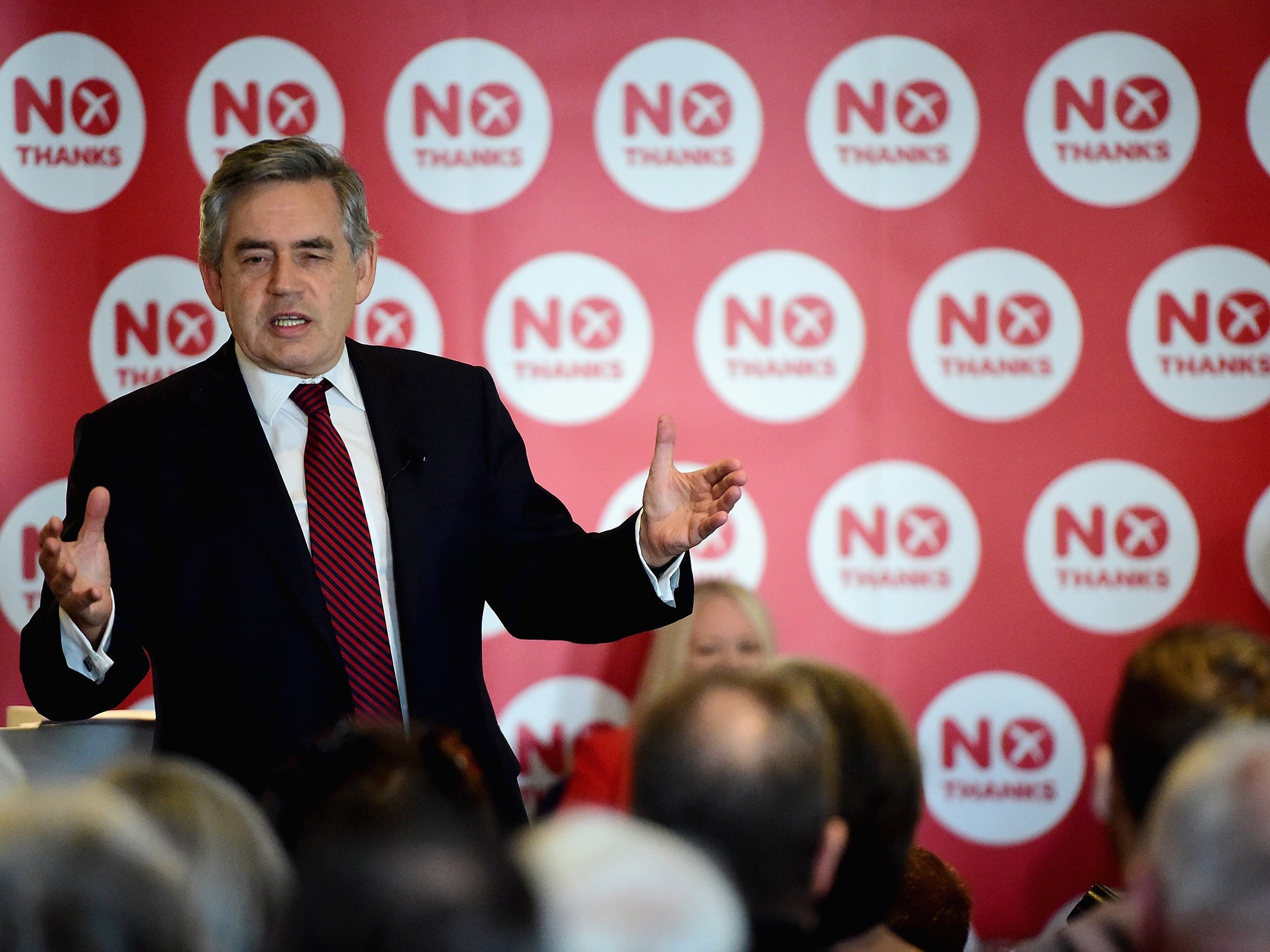 Former Labour Prime Minister Gordon Brown makes the case for Scotland staying in the UK