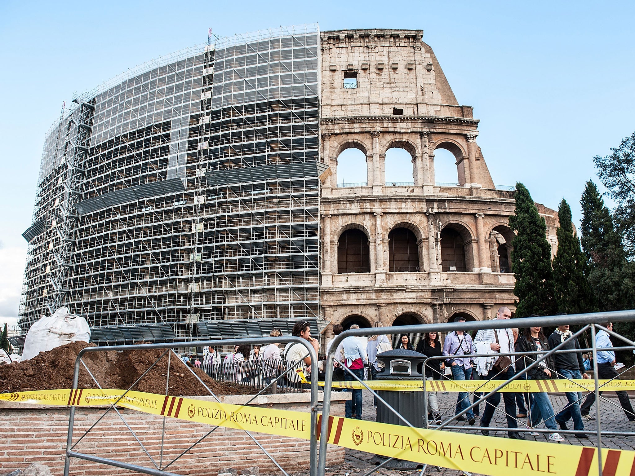 Concerns have been raised over the state of Rome’s
iconic monuments