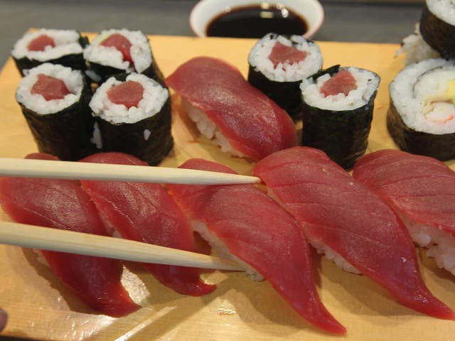 Sushi containing uncooked fish can also come with a nasty parasite