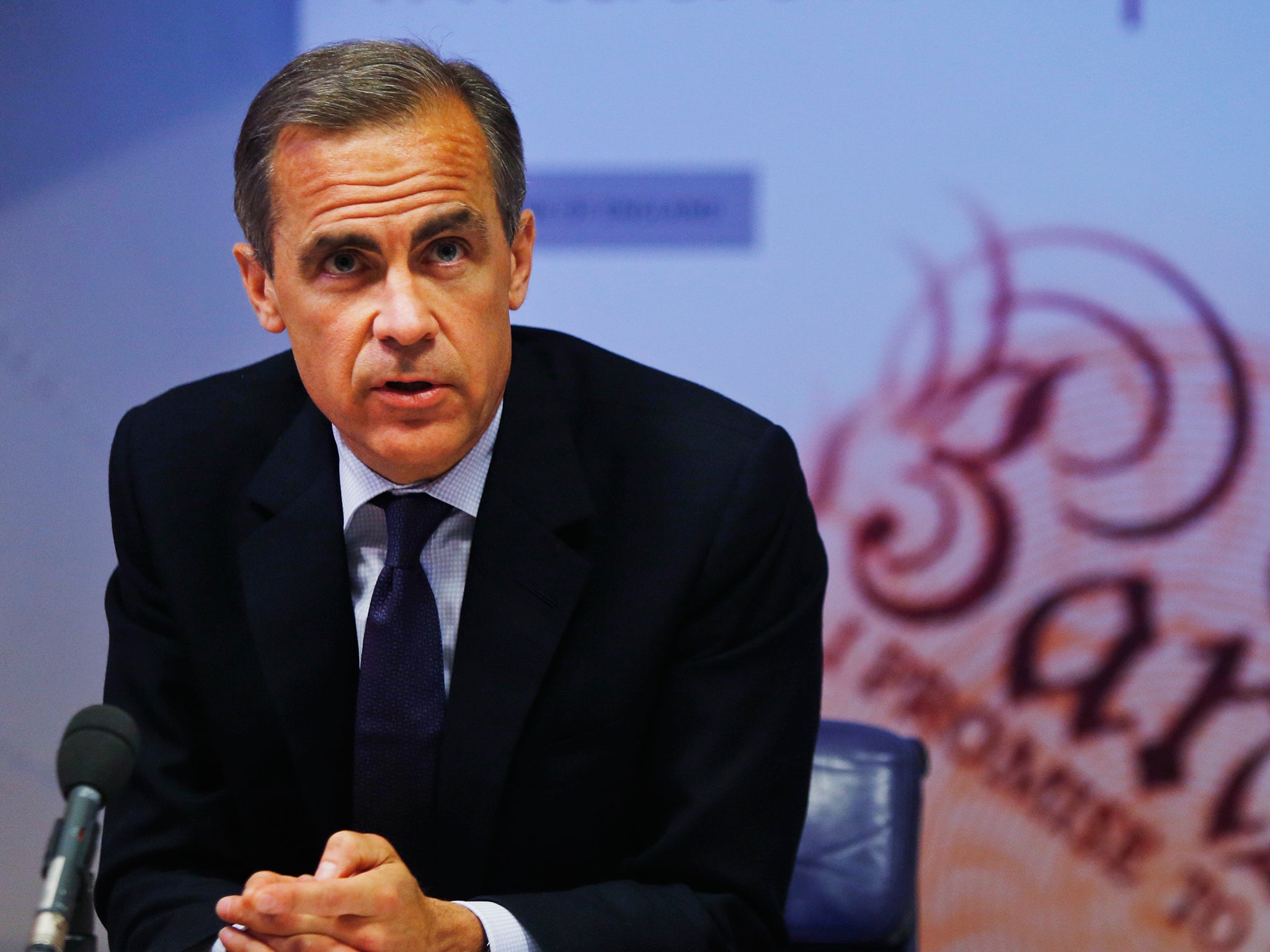 The Bank of England Governor Mark Carney says that an independent Scotland would need huge reserves if it tried to continue using sterling