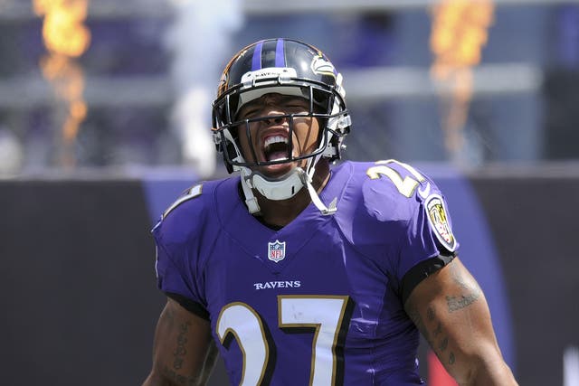 NFL running back Ray Rice was filmed striking his fiancée