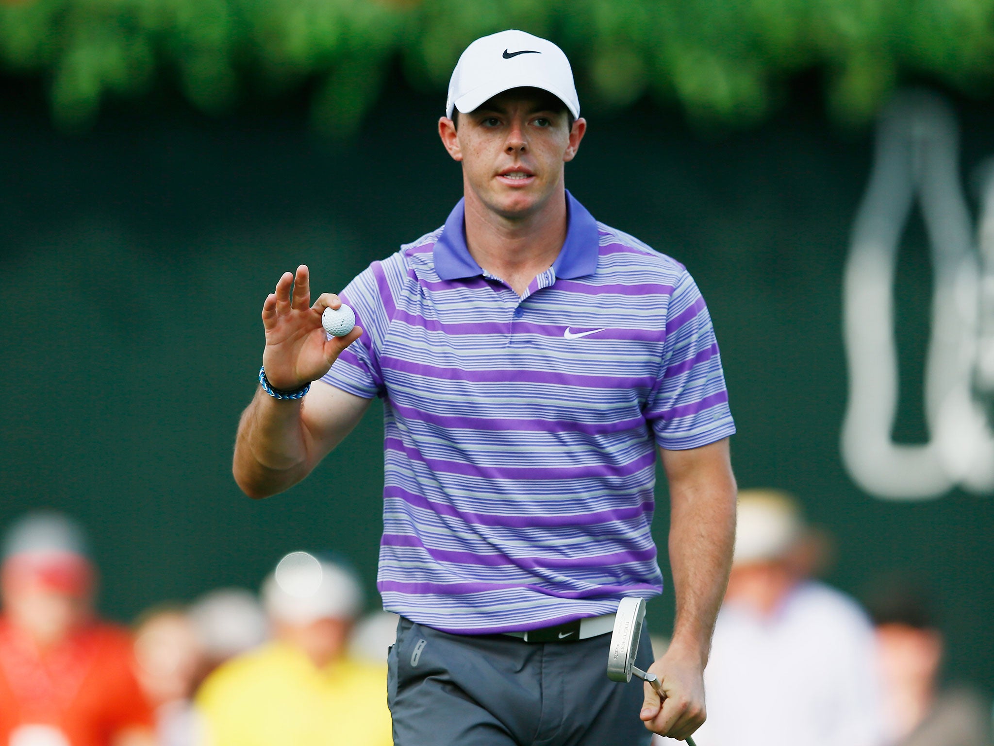 Rory McIlroy on his way to a first round 69 at the Tour Championship