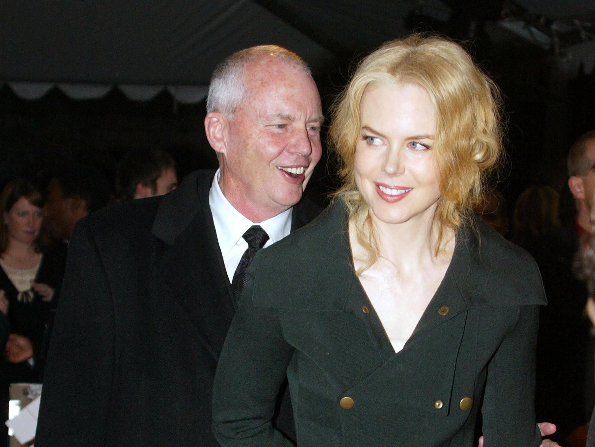Dr Antony Kidman and his daughter Nicole Kidman on the red carpet in 2005