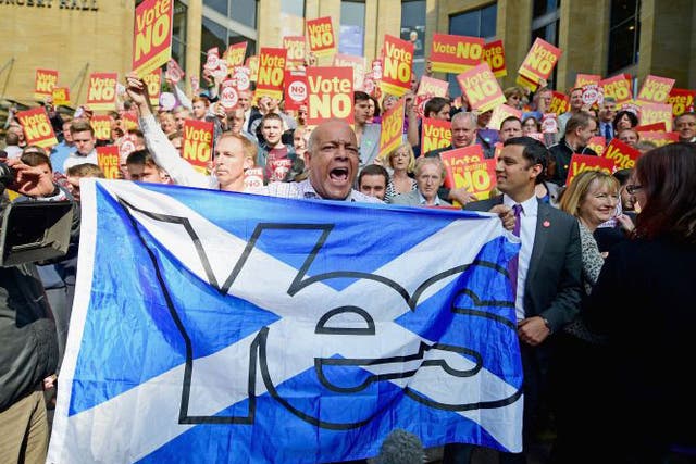 Mr Salmond said that Scotland stands on the cusp of history and spoke of a 'flourishing of national self confidence'