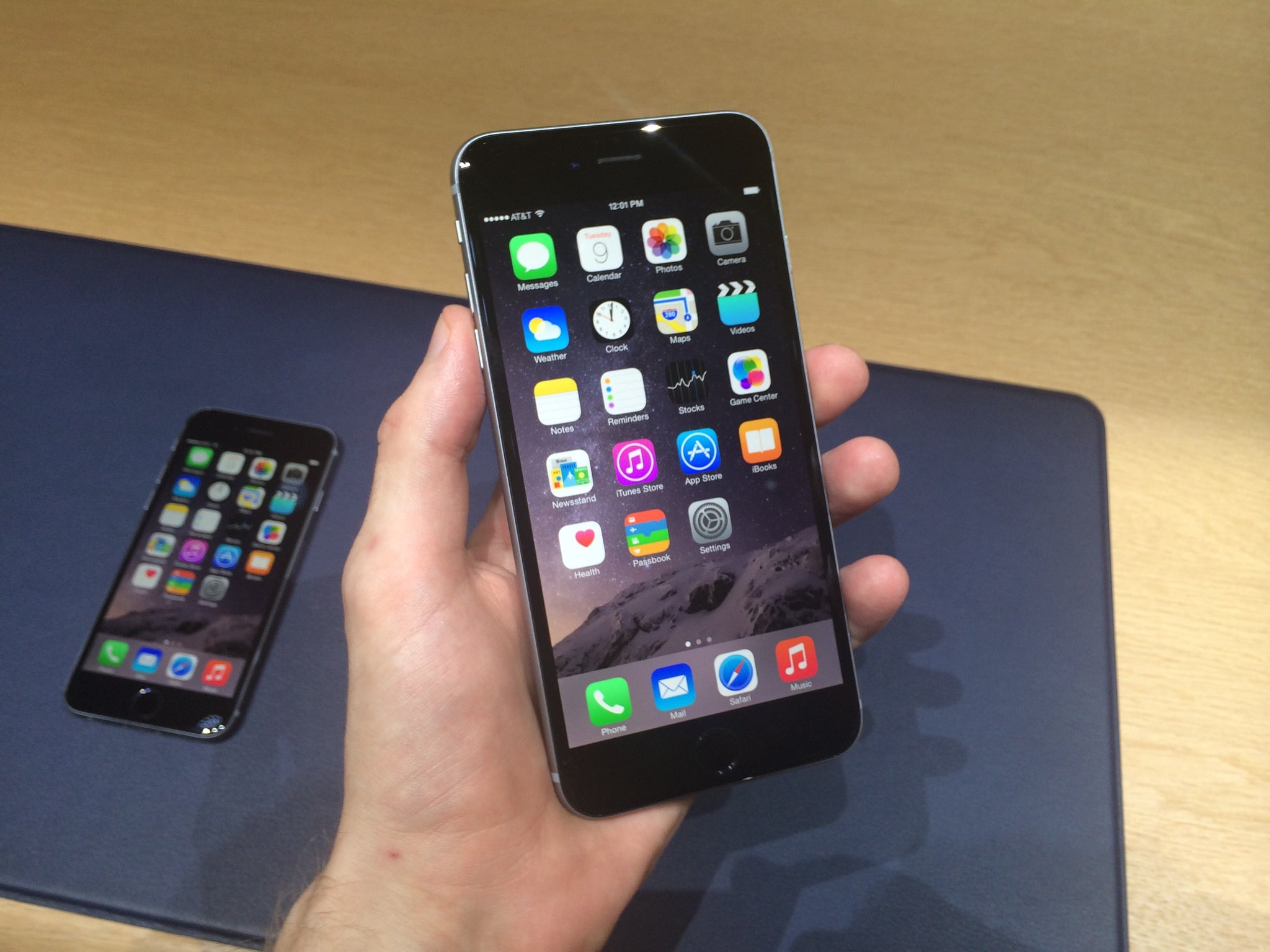 The iPhone 6 Plus is big - but still comfortable to hold in the hand.