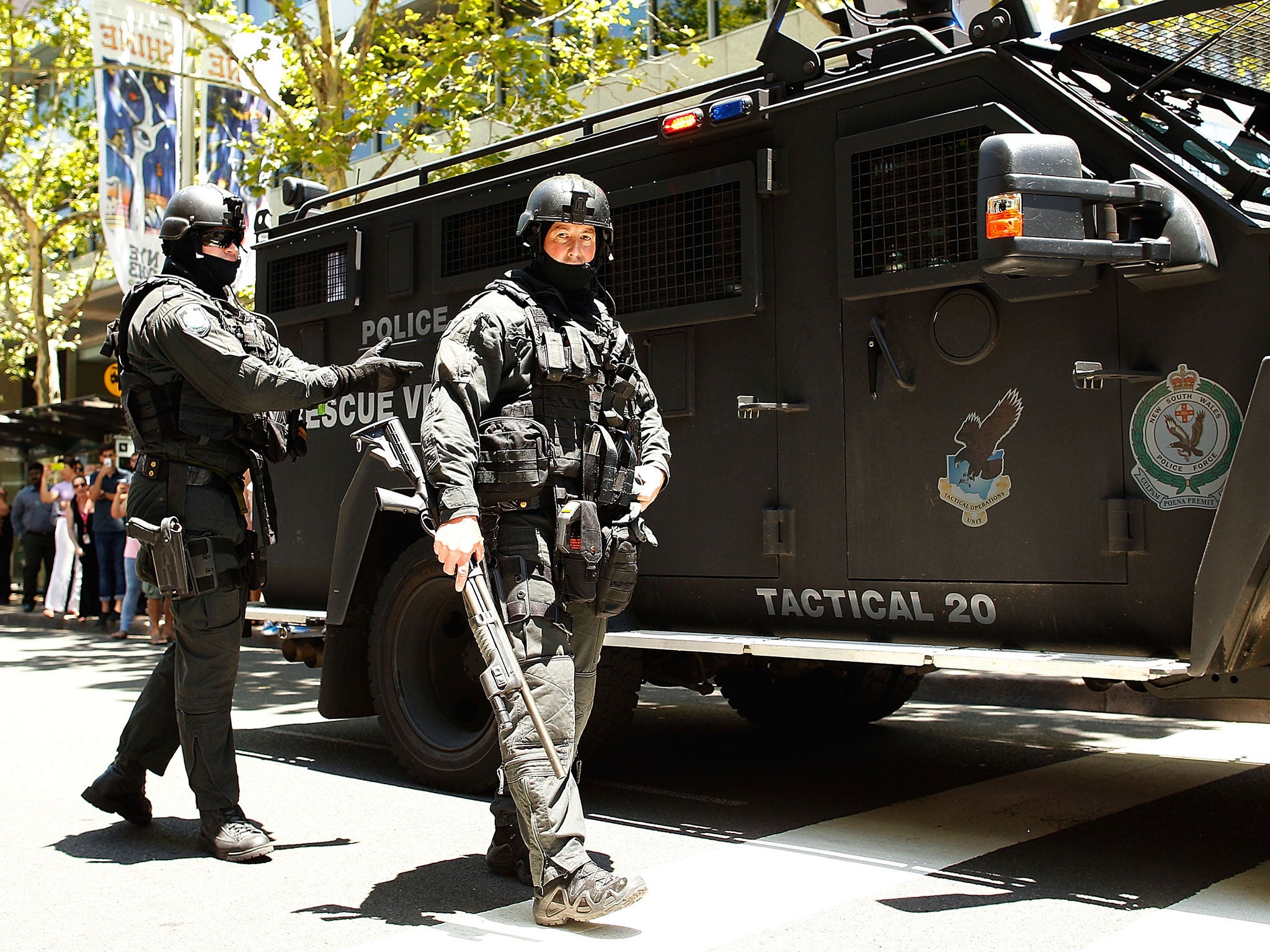 Tactical police in New South Wales.