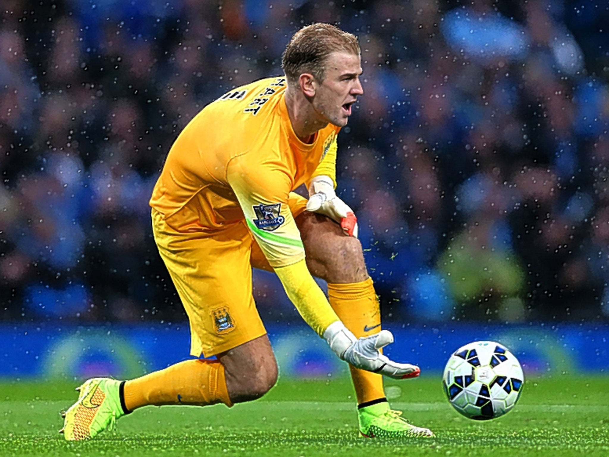 England’s Joe Hart may find himself alternating with Willy Caballero in the Manchester City goal