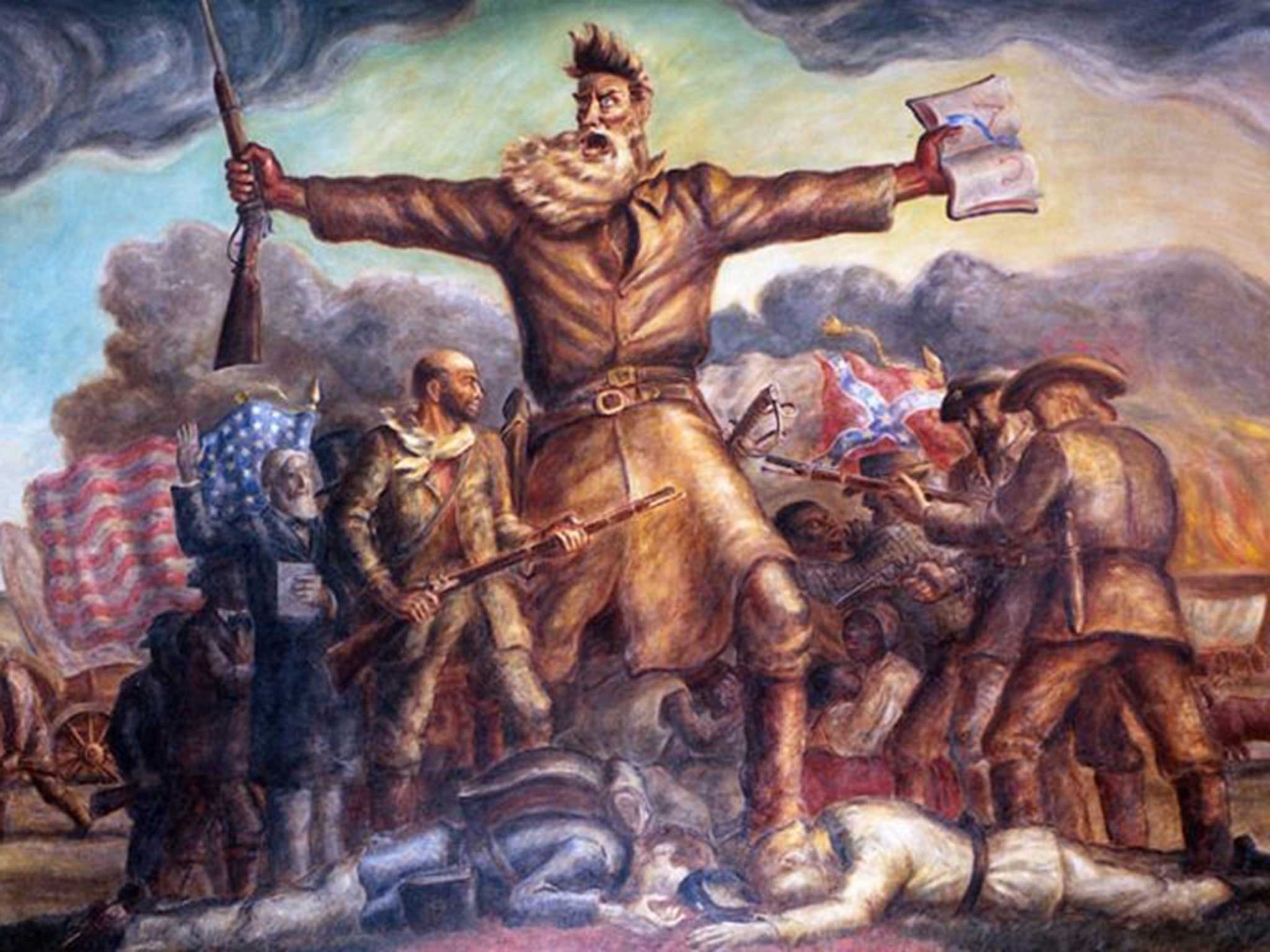 Radical stand: John Brown, as portrayed by John Steuart Curry, believed in fighting for slaves’ rights