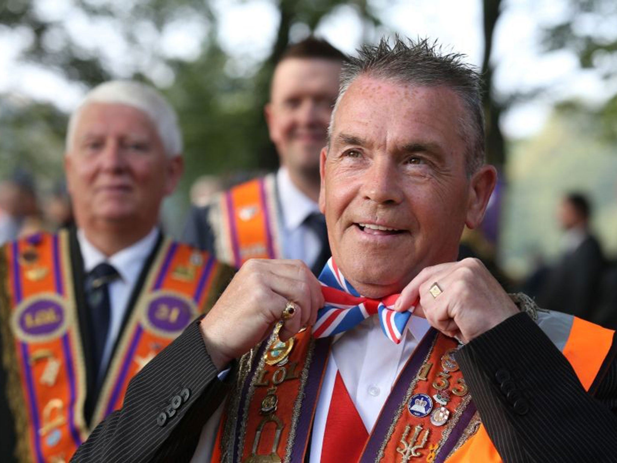 Scottish independence: Thousands of Orange Order supporters march ...