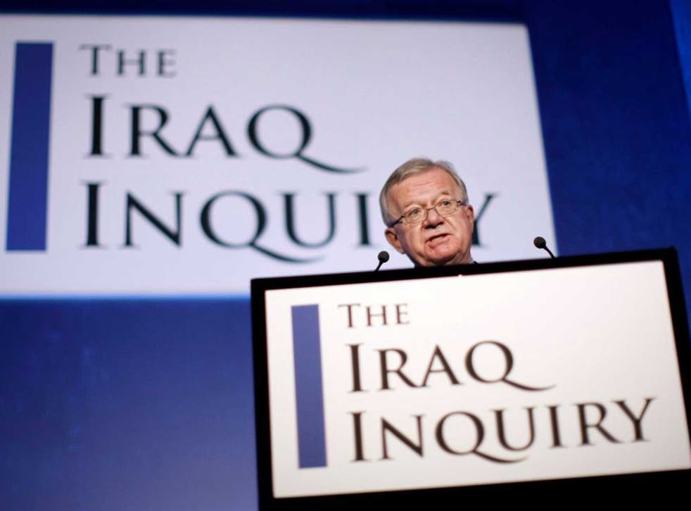 John Chilcot announcing the terms of reference of his inquiry into the causes of the Iraq war in 2009