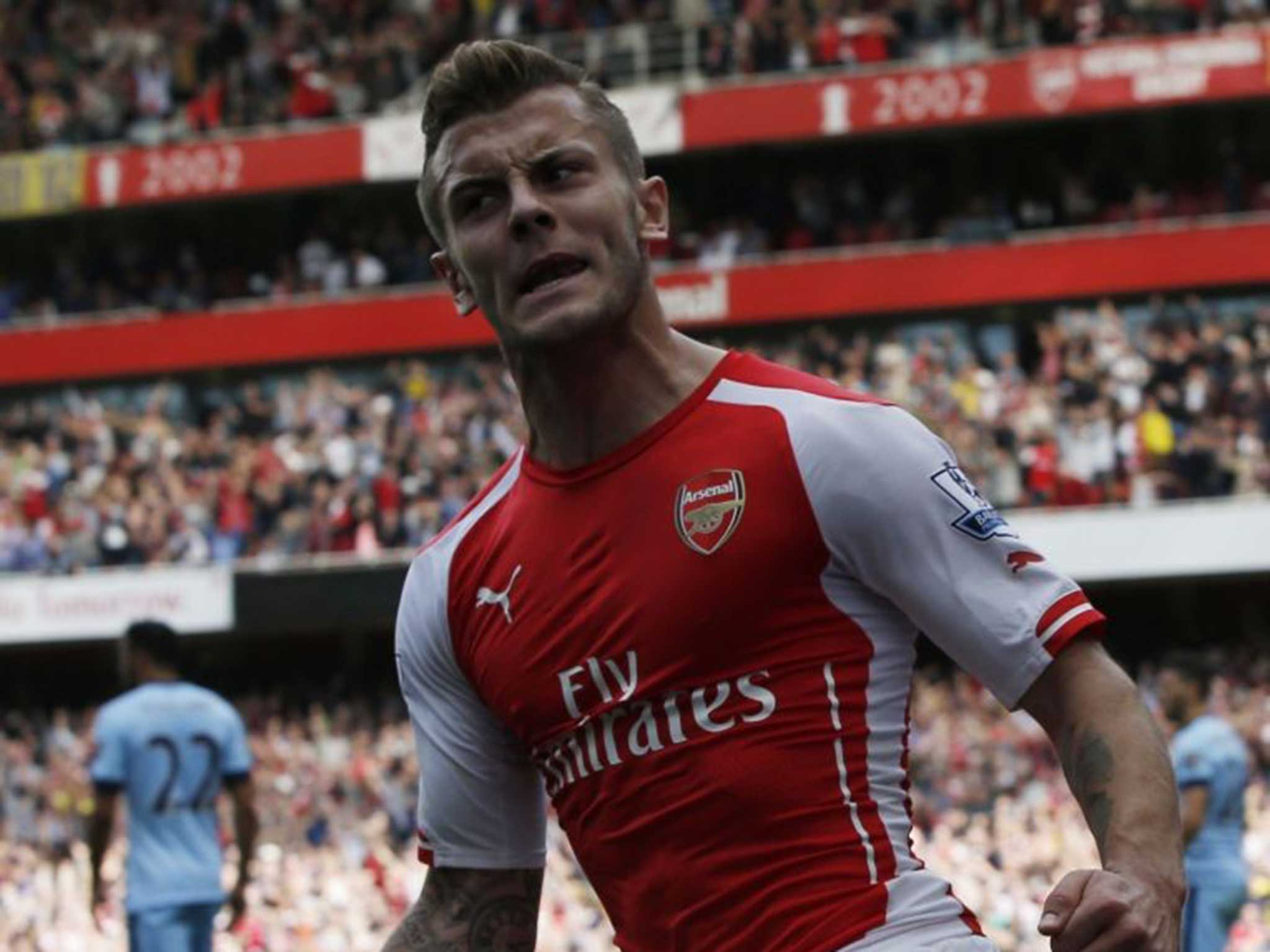 Wilshere celebrates