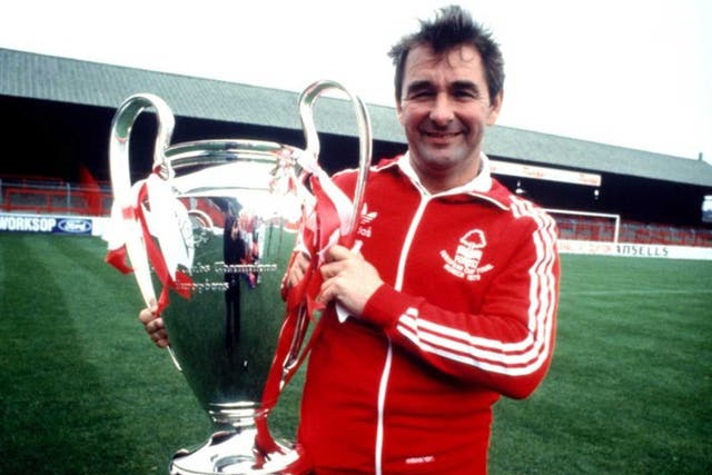 Crowning glory: Clough led Derby and Forest to titles before bringing home the European Cup