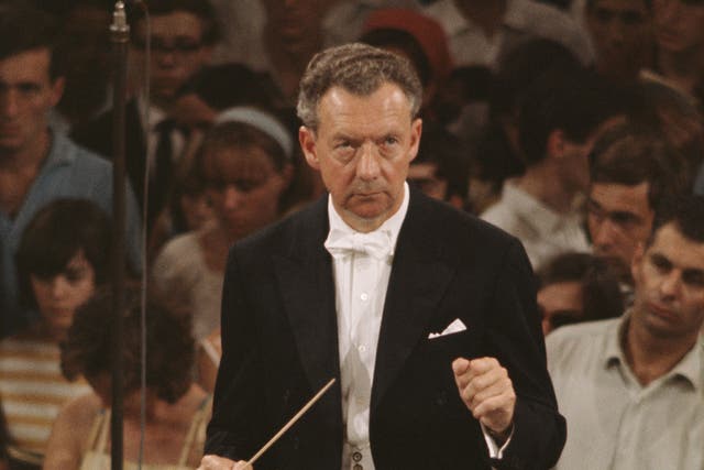 English composer Benjamin Britten, conducting here in 1976, is one of the composers who could be omitted from compulsory study in A-Level and GCSE music 
