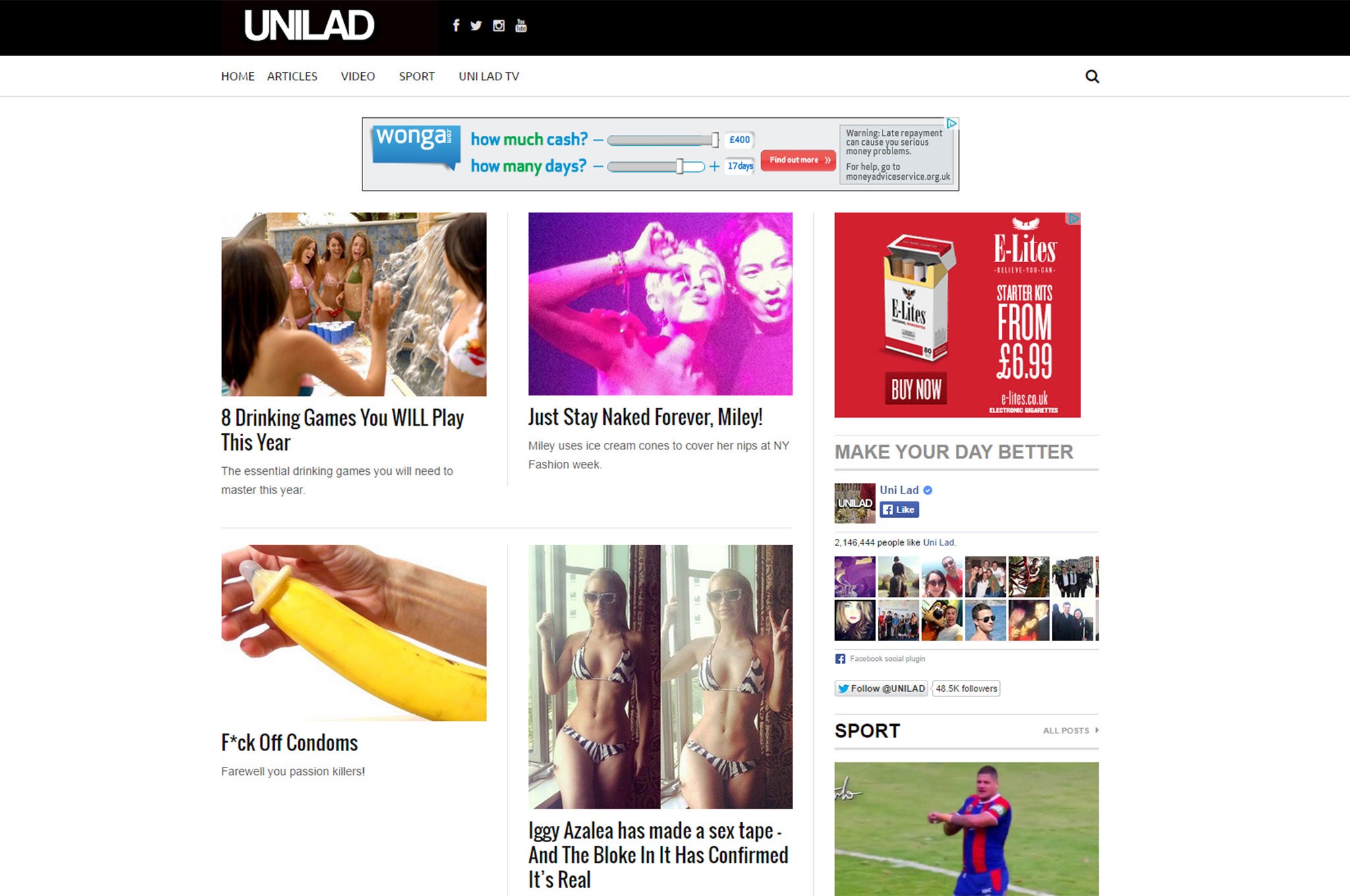 Sites such as Unilad are often accused of normalising misogyny