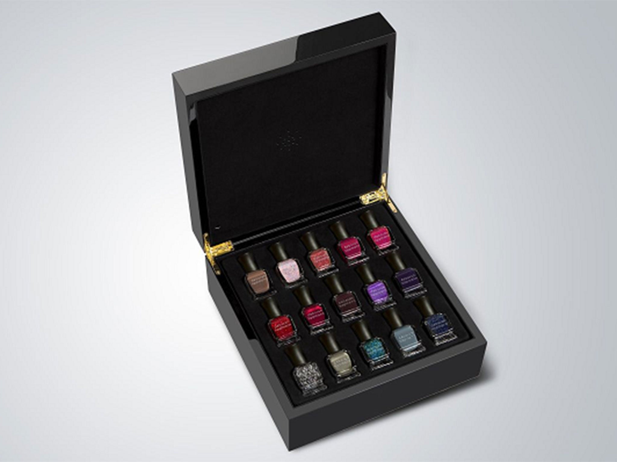 Deborah Lippmann's music box of nail lacquers