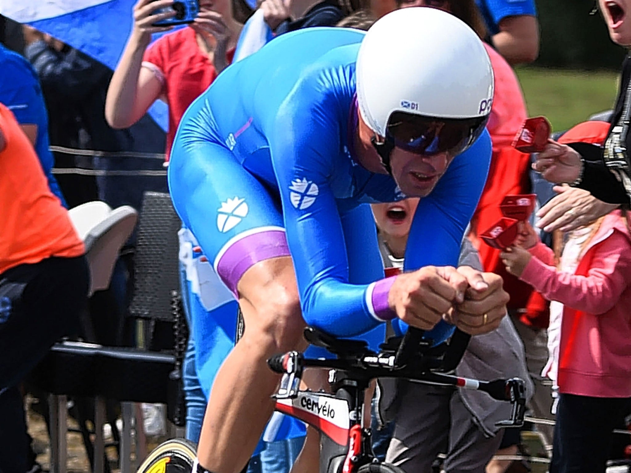David Millar competes in the men’s time trial at this summer’s Commonwealth Games in Glasgow