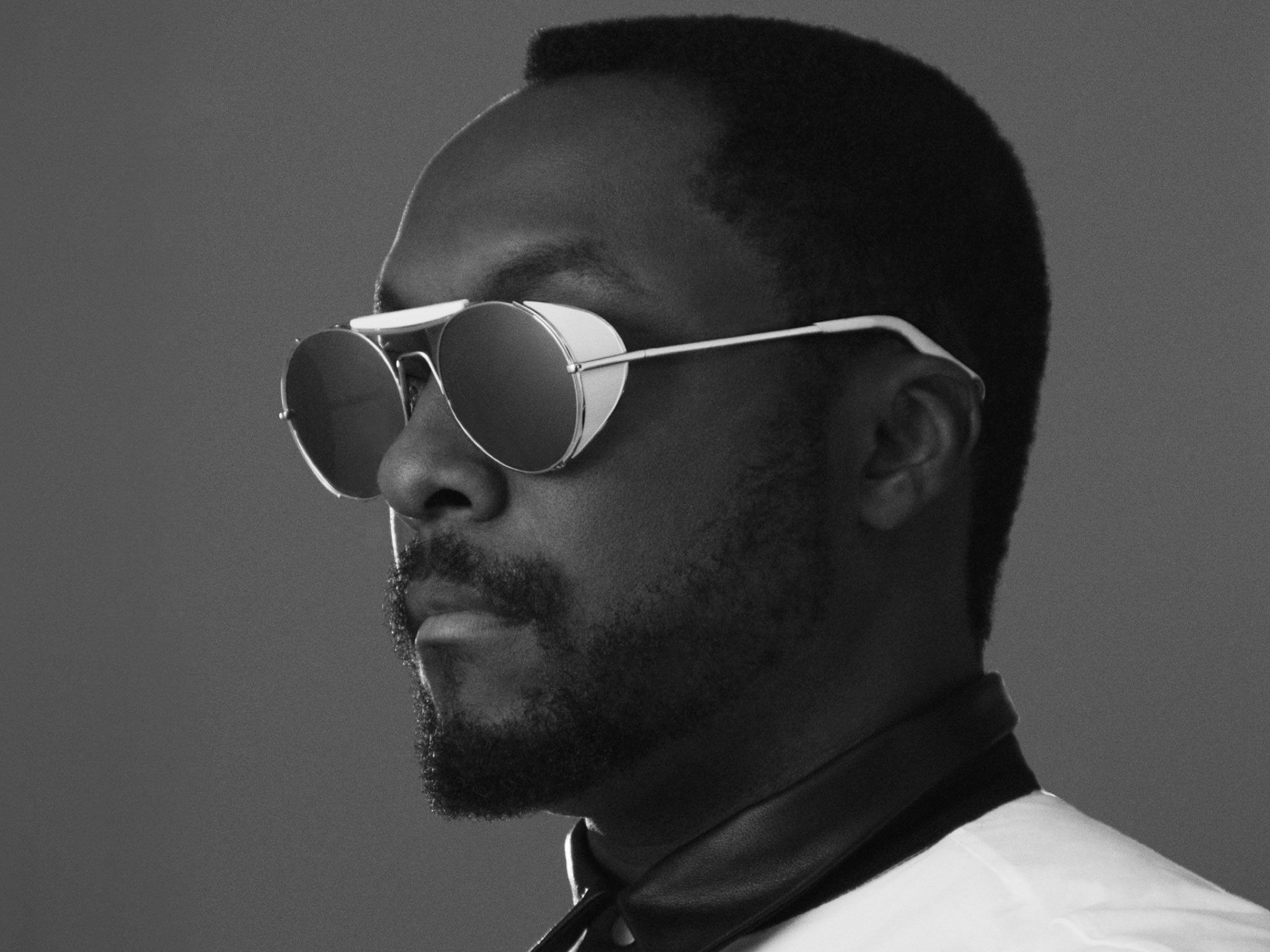 will.i.am poses for the campaign of his latest venture, eyewear label ill.i Optics