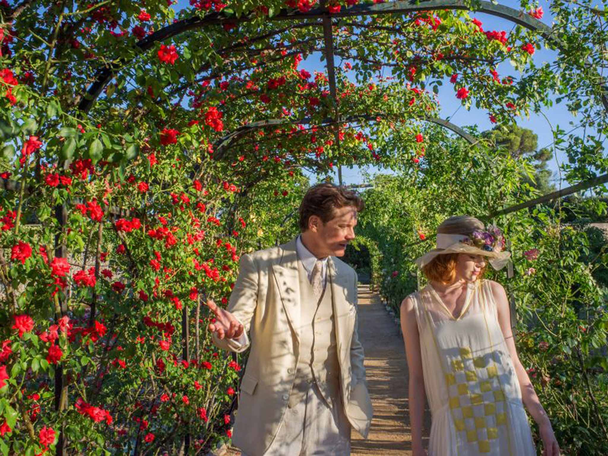 Blossoming love: Colin Firth as Stanley and Emma Stone as Sophie, in 'Magic in the Moonlight'