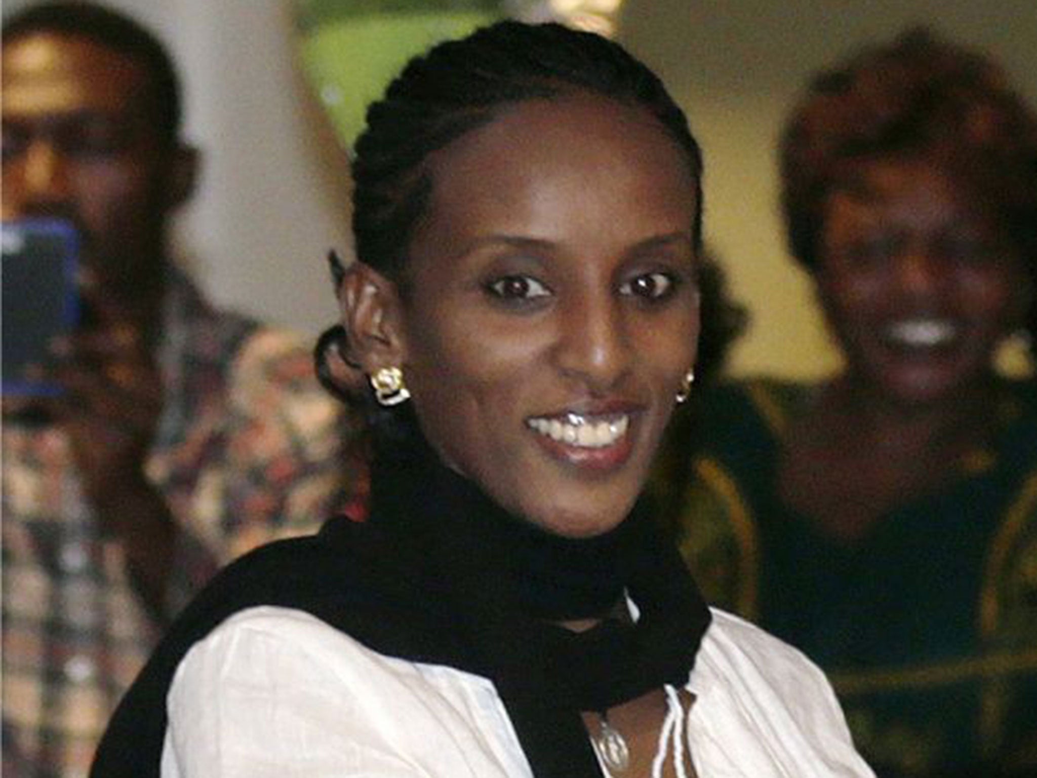 Meriam Yahya Ibrahim just after her release from a Sudanese prison