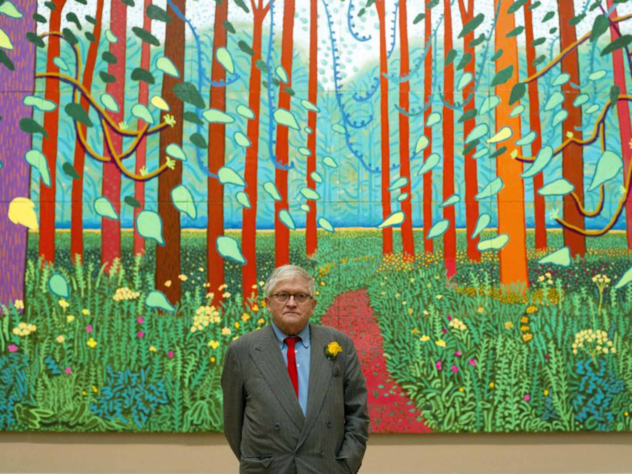 David Hockney had 600,000 visitors flock to his 2012 Royal Academy Show (EPA)