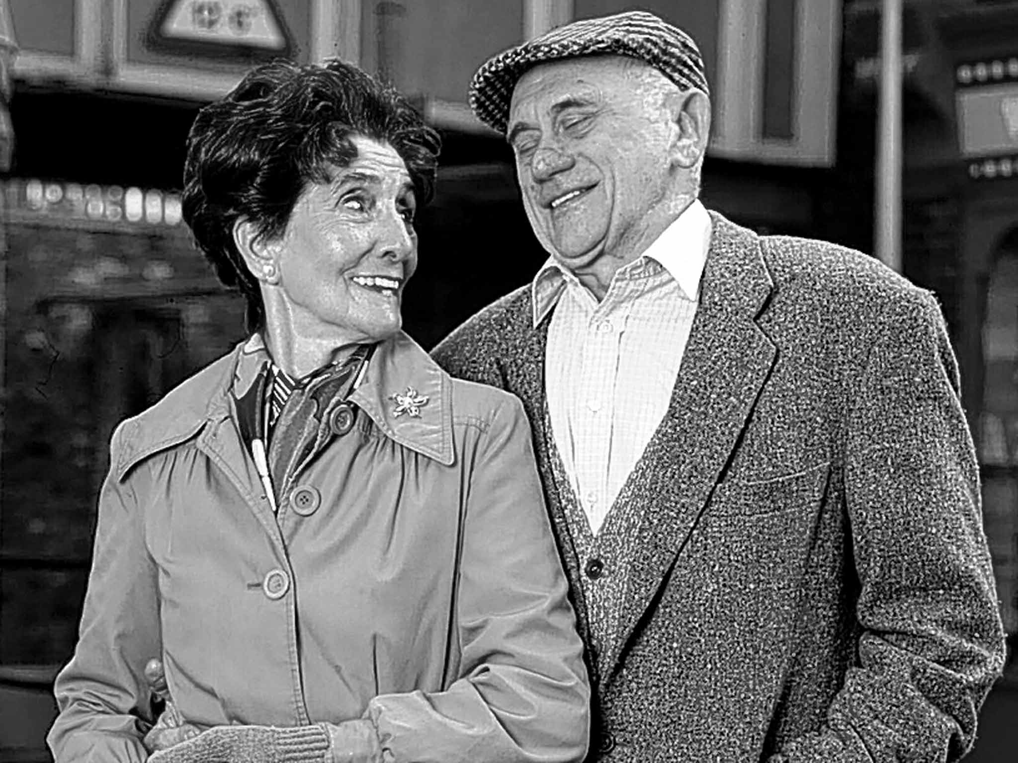 Branning and June Brown in 'EastEnders': his illness was written into the series