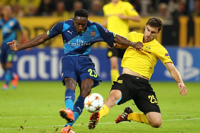Danny Welbeck failed to impress against Borussia Dortmund