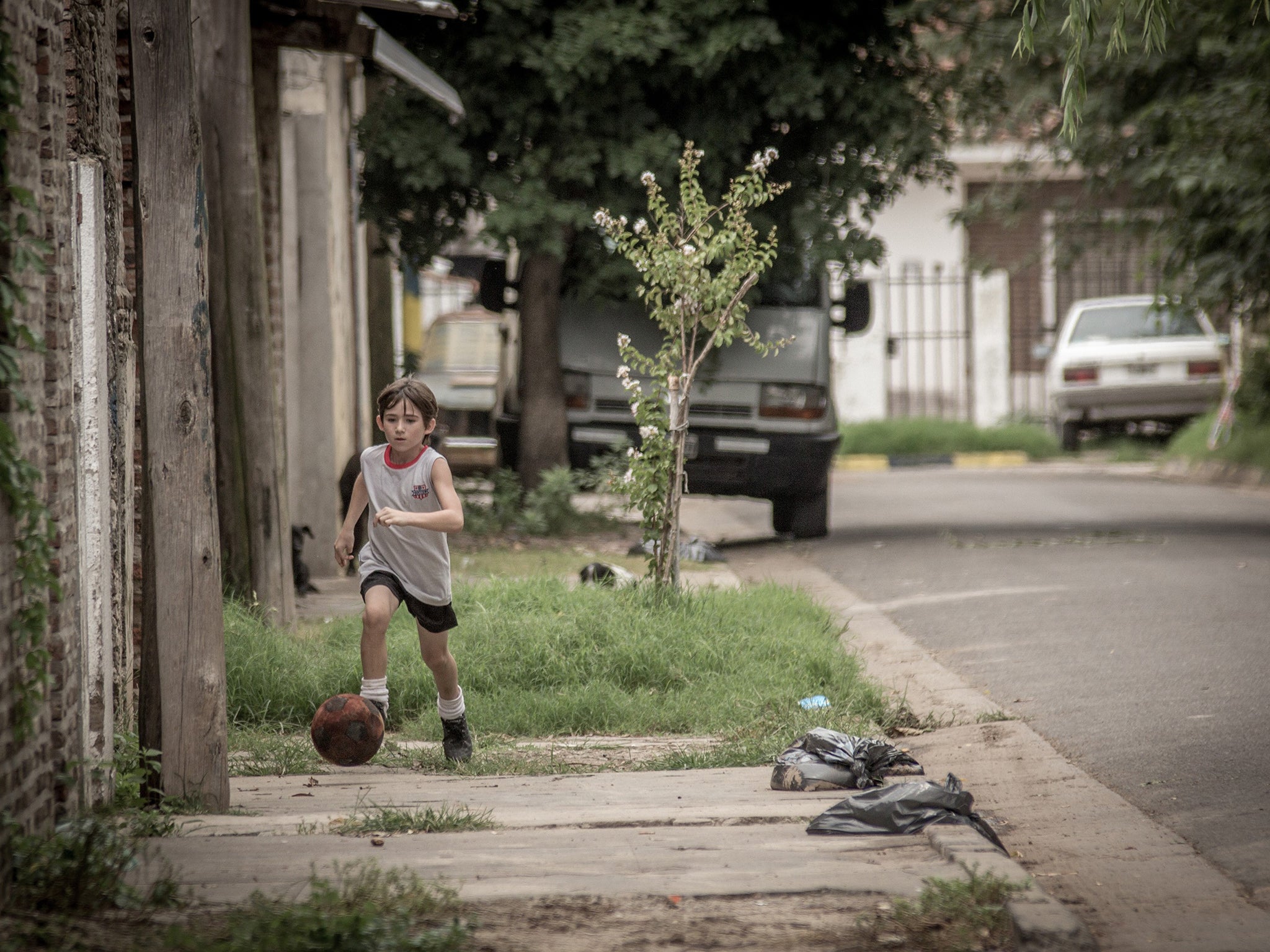 Valentin Rodriguez as the young Messi in the film