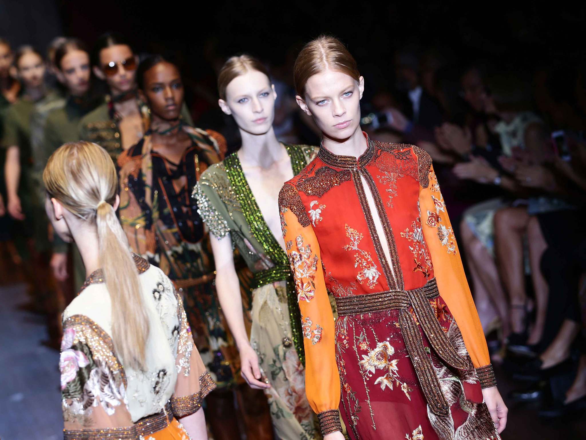 The finale at the Gucci spring/summer 2015 show