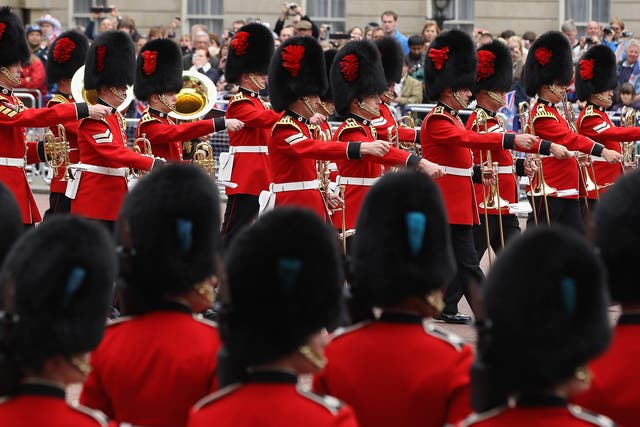 A symbol of Britain’s imperial pomp: The Coldstream Guards march