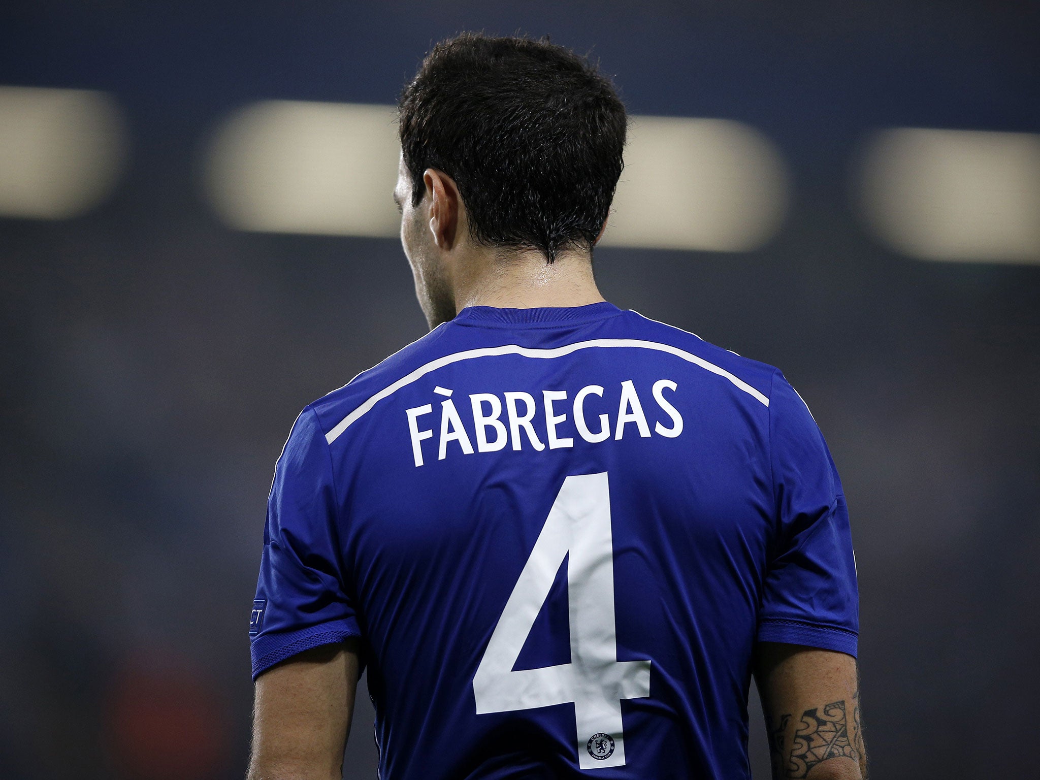 Cesc Fabregas in action during Chelsea's 1-1 draw with Schalke on Wednesday night