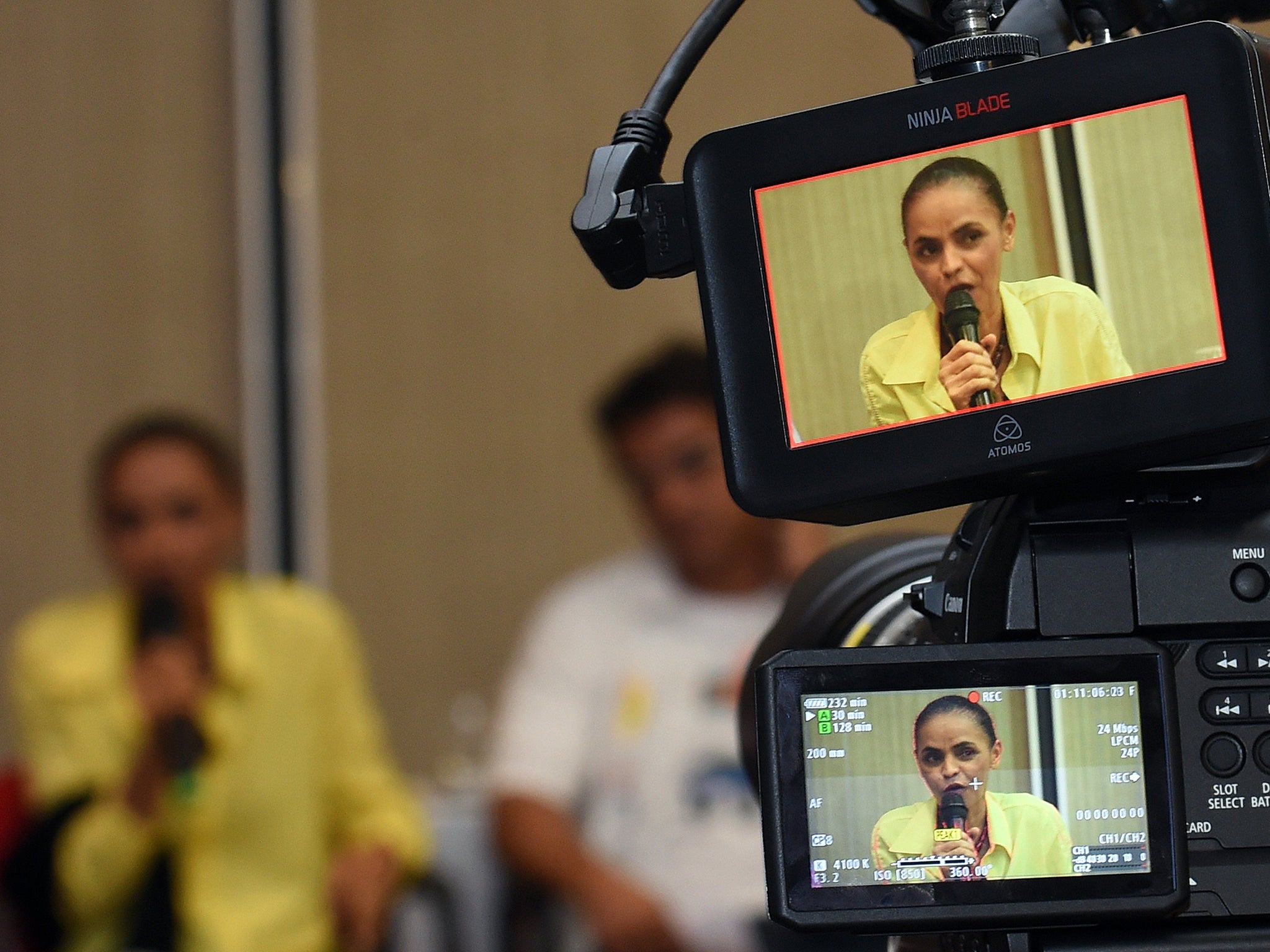 The presidential candidate for the Brazilian Socialist Party (PSB) Marina Silva