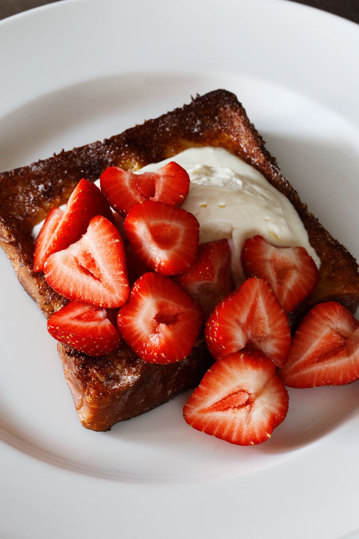 French toast with strawberries makes a great brunch