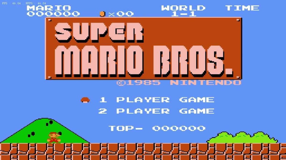 Mario in Chrome T-Rex Runner Game