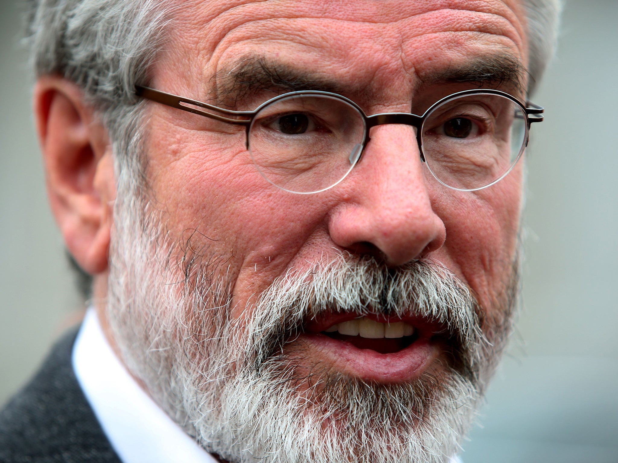 Sinn Fein leader Gerry Adams and his party were left disappointed by the result of the referendum