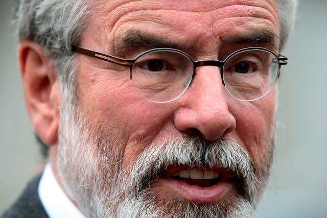 Sinn Fein leader Gerry Adams and his party were left disappointed by the result of the referendum