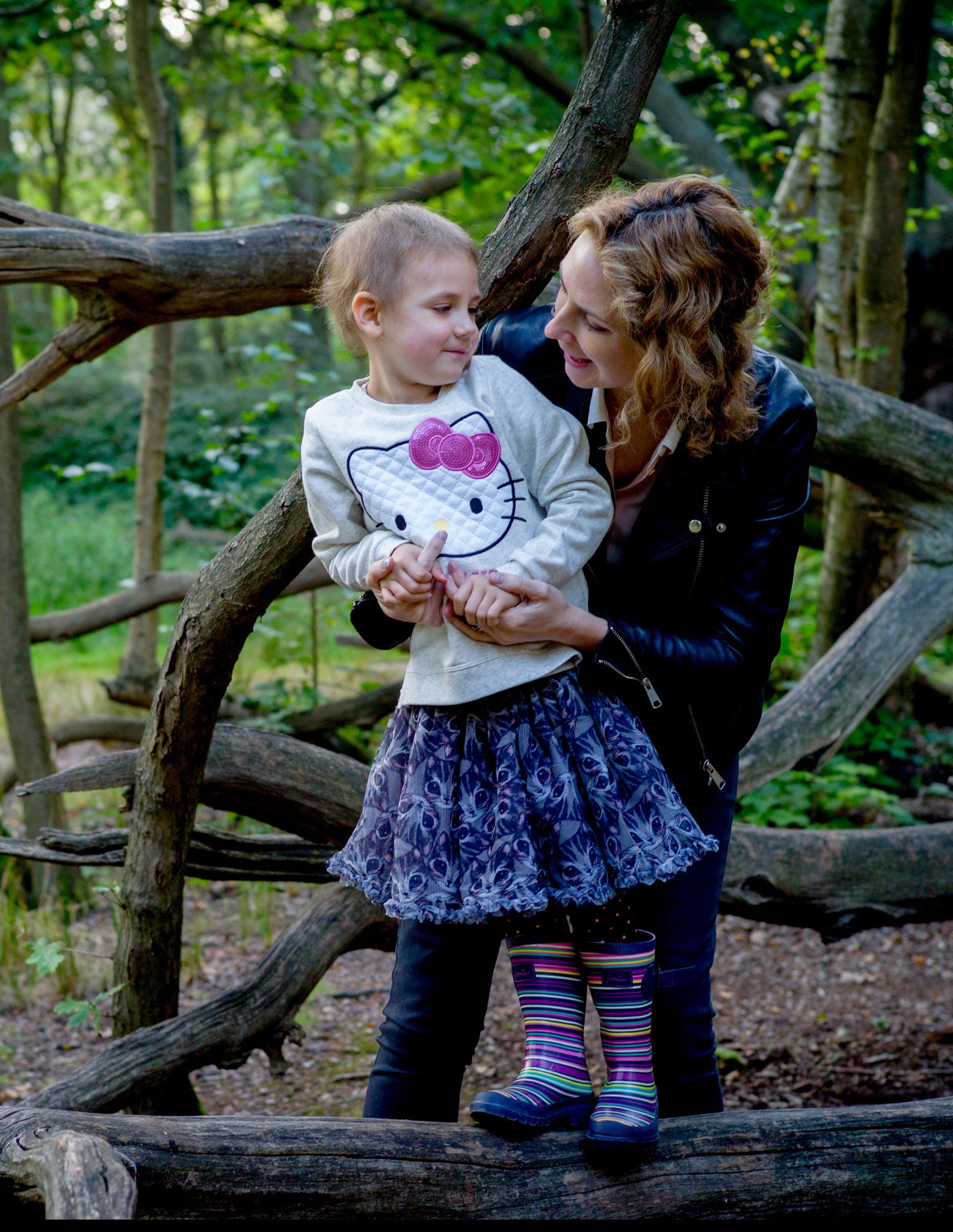 Karen Attwood with her daughter Yasmin, who was diagnosed with acute lymphoblastic leukaemia two years ago, aged two