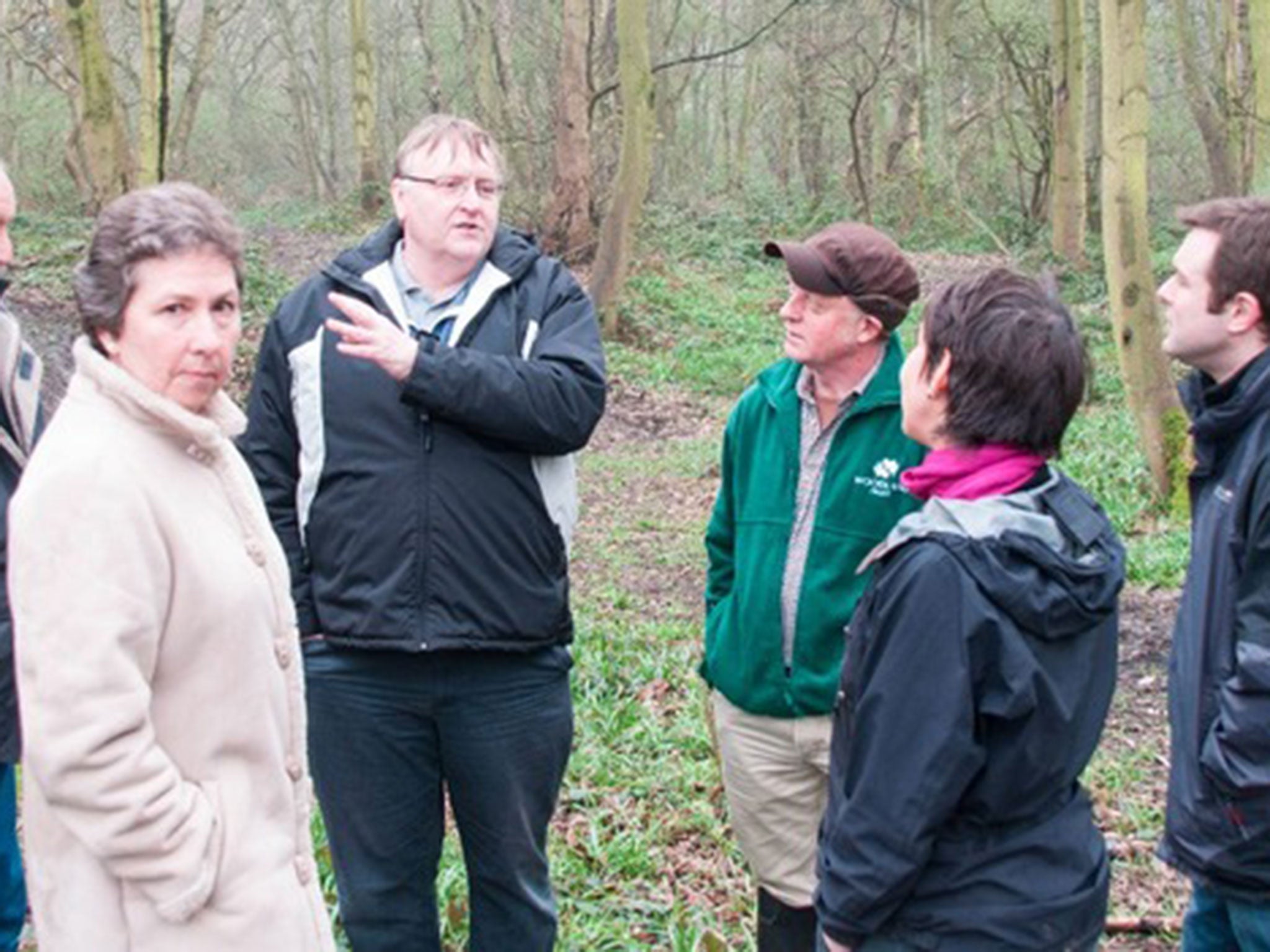 Jean Howe and members of the Cowley Residents Action Group at Smithy Wood