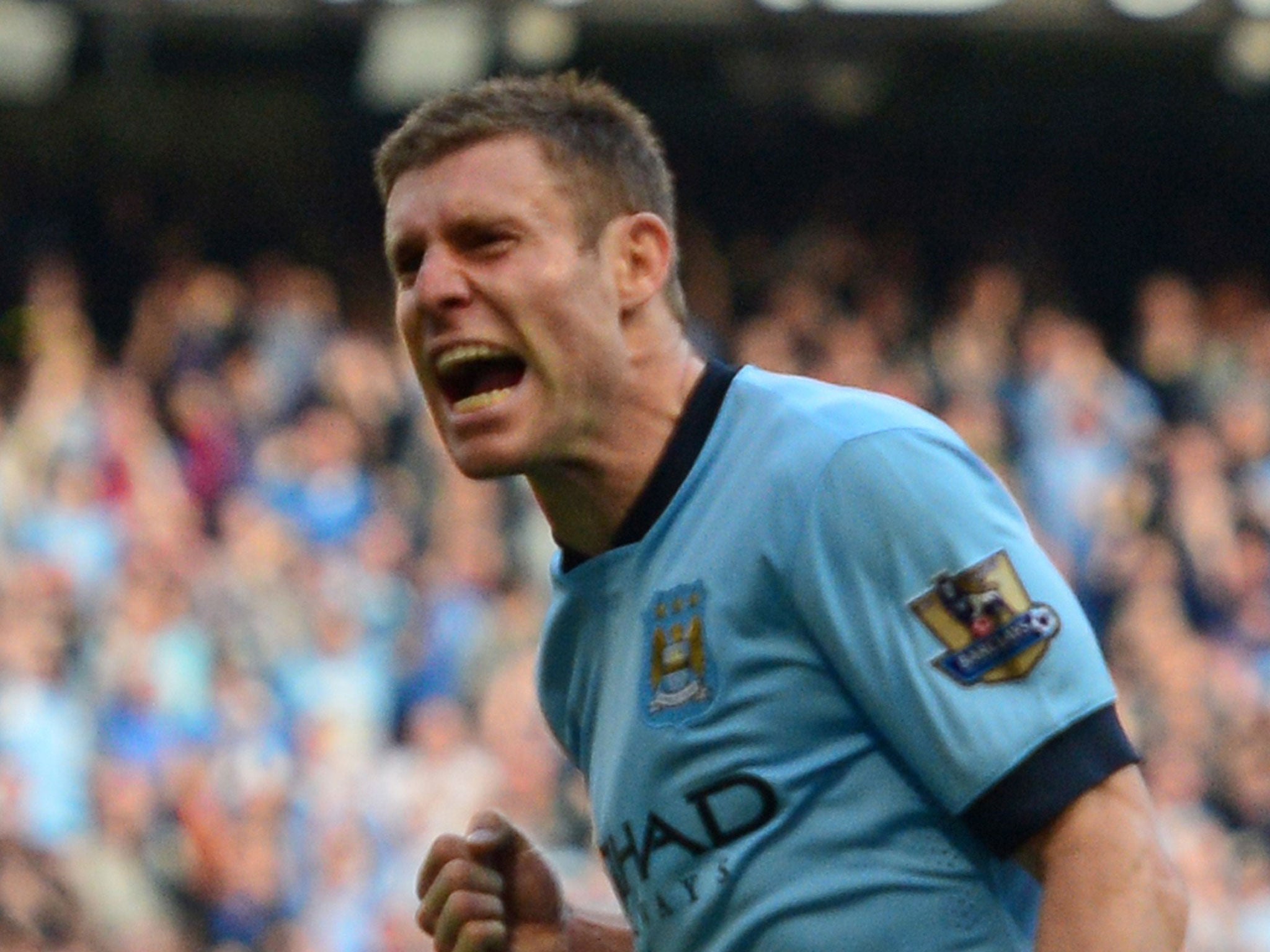 Frank Lampard may not have celebrated, but James Milner certainly did