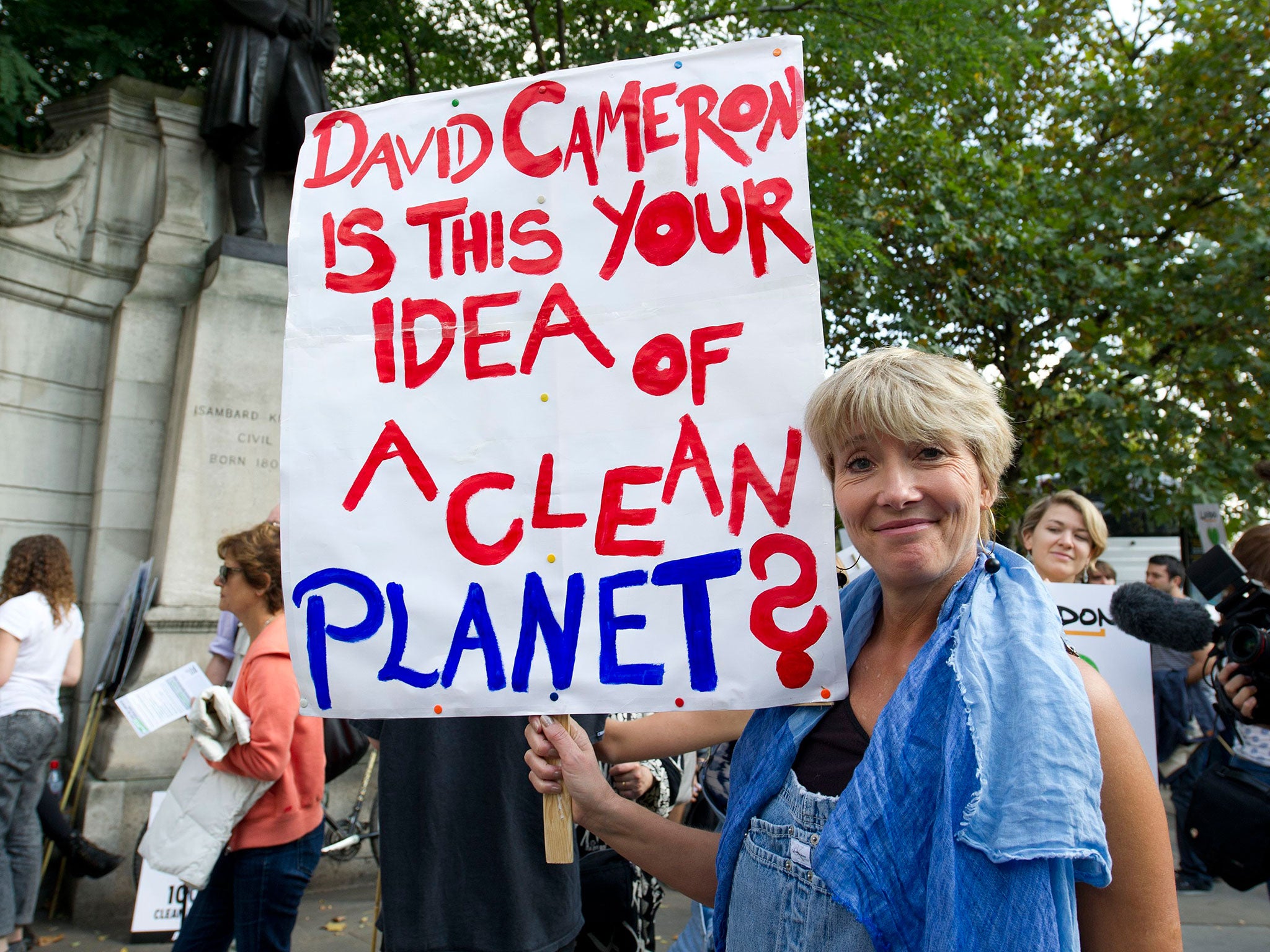 Around 40,000 people marched in London including Emma Thompson and many marches were arranged around the world to demand urgent action on climate change