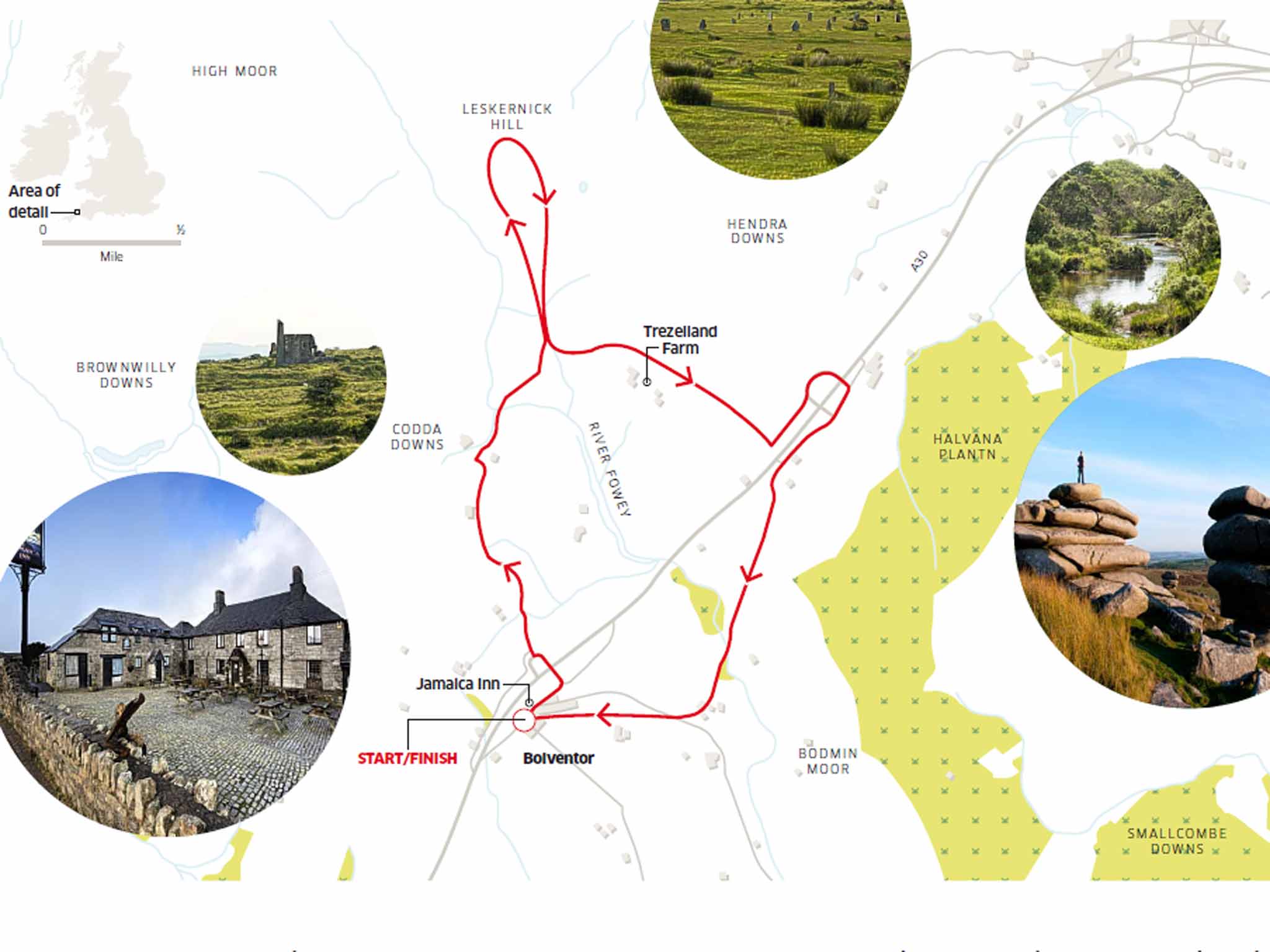 Bodmin Moor features in the South East Cornwall Walking Festival