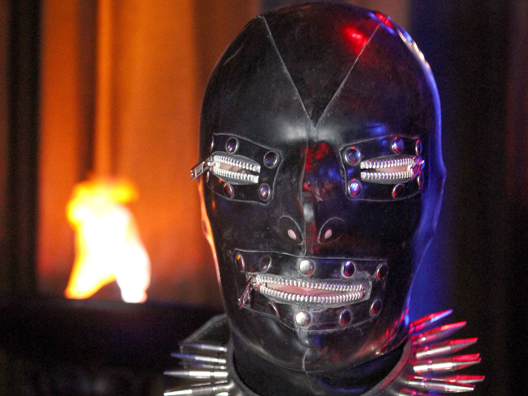 Bondage or “gimp” suits are used by sexually submissive people engaging in BDSM