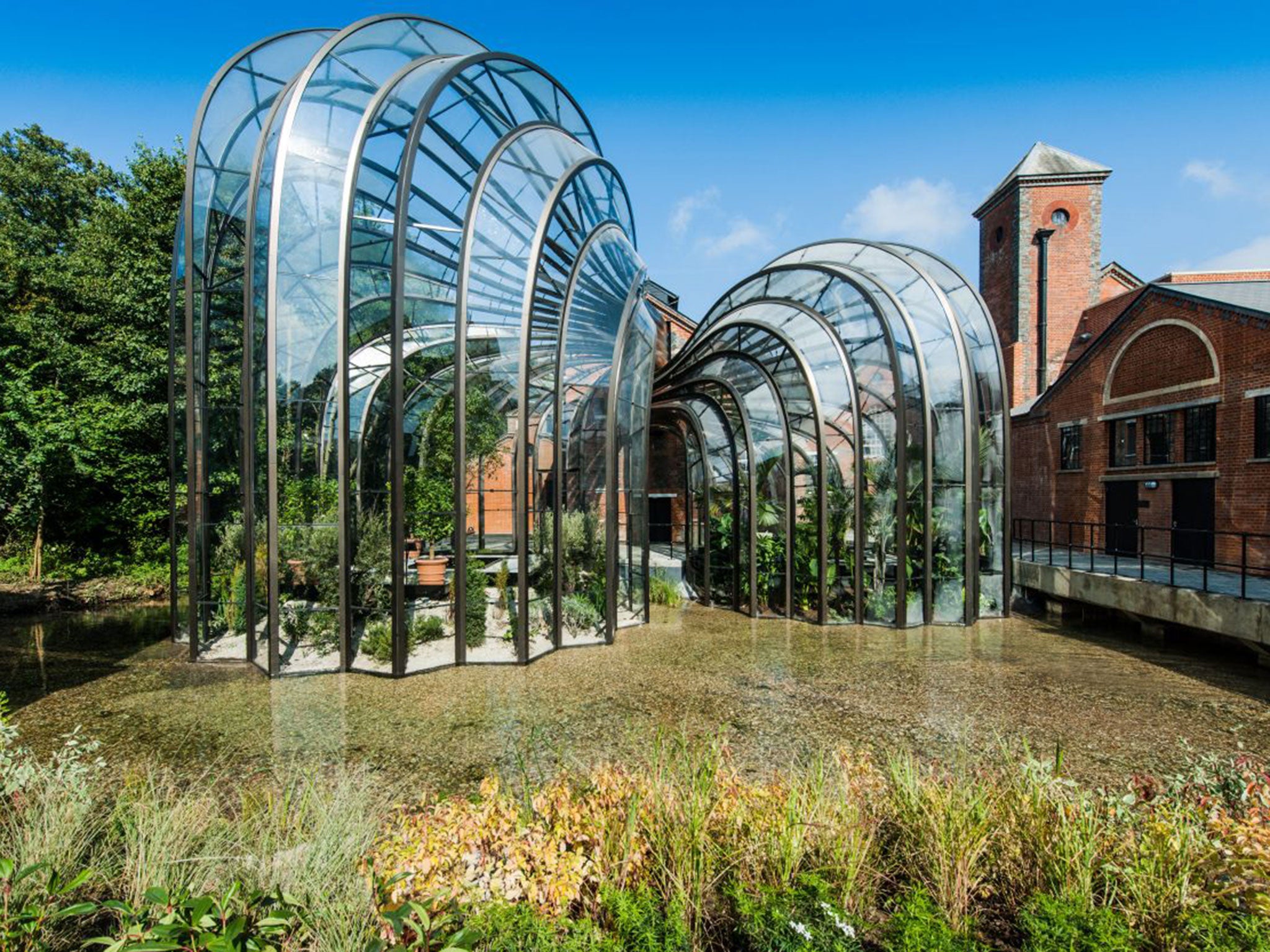 The Bombay Saphire distillery’s botanical glasshouses have been created by Thomas Heatherwick