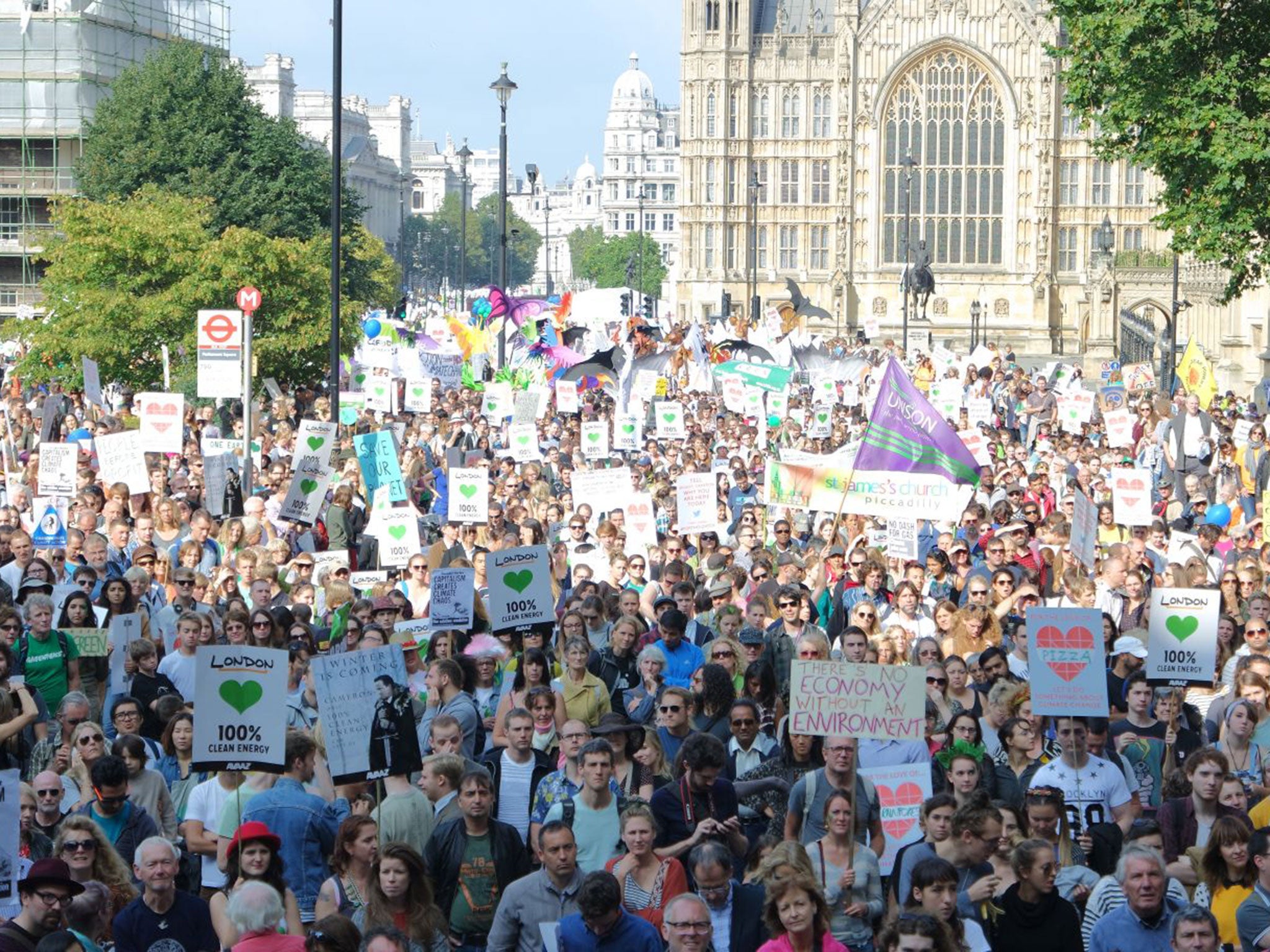 Thousands rallied against climate change this weekend to inspire the world's leaders to take action against the climate crisis